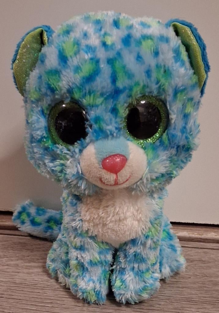 Ty beanie boo panter Leona 16 cm, Ophalen of Verzenden, Zo goed als nieuw, Overige typen
