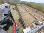 3 Stallen Schuur loods spanten incl. gordingen en platen, Ophalen