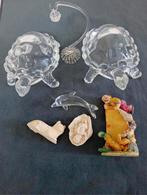 Diverse decoratieve beeldjes en glazen schildpadden, Ophalen of Verzenden, Gebruikt, Overige typen