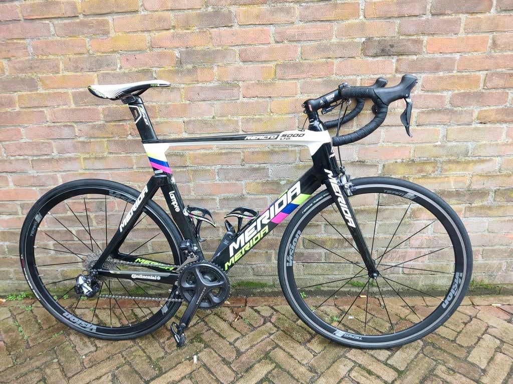 Merida Reacto Lampre Bijna Nieuw Shimano Ultegra D2 2x11, Fietsen en Brommers, Fietsen | Racefietsen, 28 inch, Carbon, Zo goed als nieuw