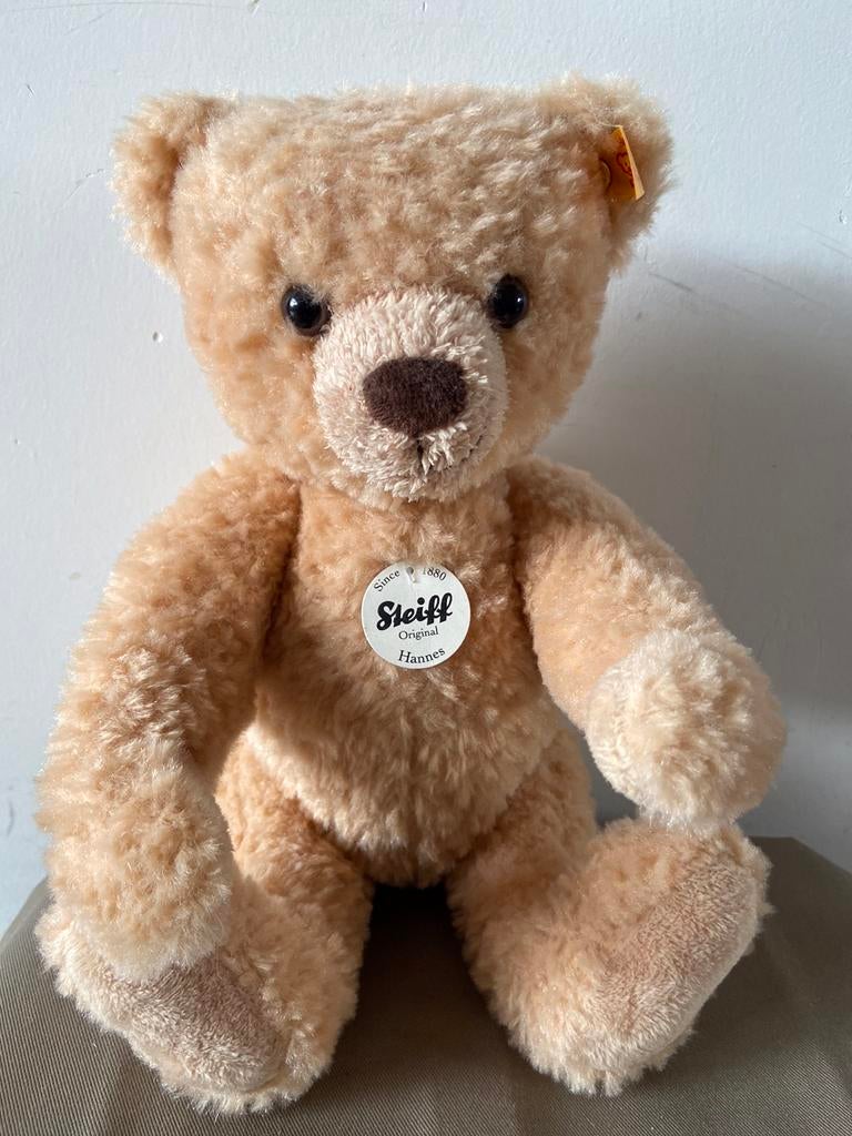 Steiff beer Hannes, 022586, 32cm, Ophalen of Verzenden, Zo goed als nieuw, Stoffen beer, Steiff