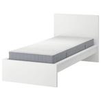 IKEA Malm bed 90x200 wit met lades, Huis en Inrichting, Slaapkamer | Bedden, Ophalen, Gebruikt, 90 cm, Eenpersoons
