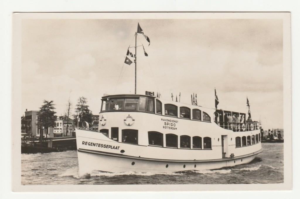 Rotterdam - Spido, Havenrondvaarten, MS Regentesseplaat, Verzenden, 1940 tot 1960, Gelopen, Zuid-Holland