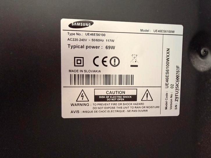 Samsung UE46ES6100W LED TV - 46 inch Full HD Smart TV, Audio, Tv en Foto, Televisies, Gebruikt, LED, 100 cm of meer, Full HD (1080p)