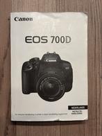 Canon EOS 700D Instructiehandleiding - Nederlands, Ophalen of Verzenden, Zo goed als nieuw