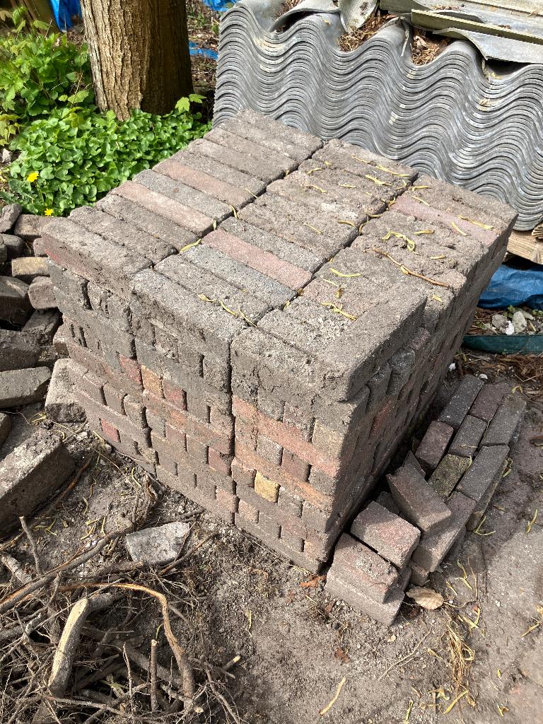 Betonklinkers, Tuin en Terras, Tegels en Klinkers, Ophalen, Gebruikt, Klinkers, Minder dan 5 m²