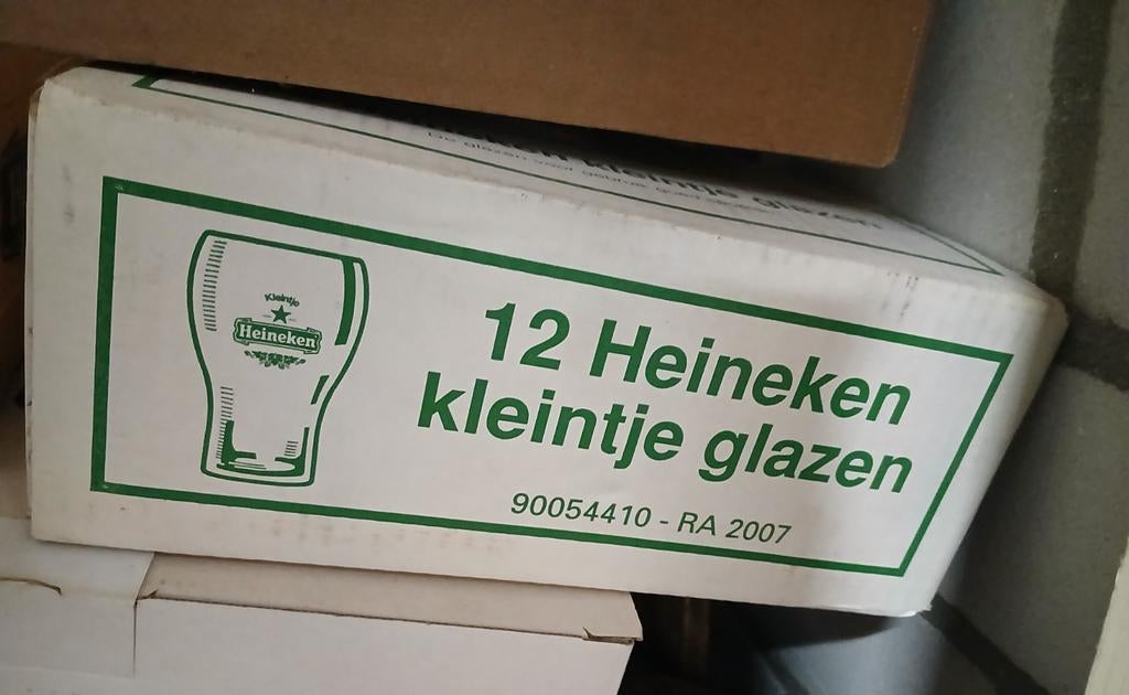 Heineken Kleintje Pils Glazen - Set van 12, Verzamelen, Ophalen of Verzenden, Nieuw, Bierglas