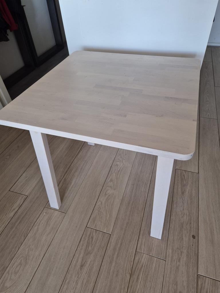 IKEA Norraker eettafel - Vierkant, licht hout, Ophalen, Gebruikt, Vierkant, 50 tot 100 cm