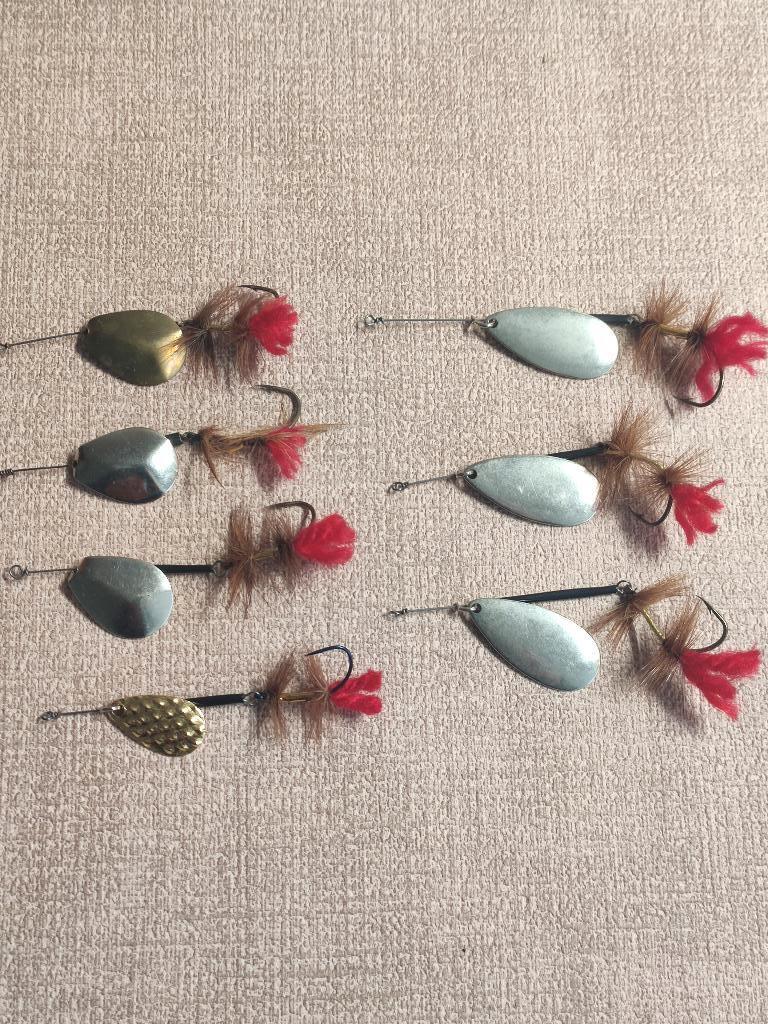 Set van 7 polderspinnertjes.  ( kunstaas ), Watersport en Boten, Ophalen of Verzenden, Nieuw, Overige typen