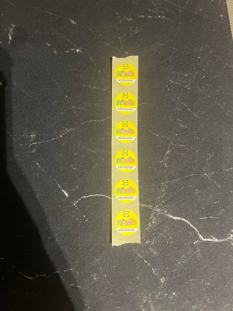 Lidl Mini's knuffel spaarzegels (6 stuks), Lidl, Ophalen of Verzenden