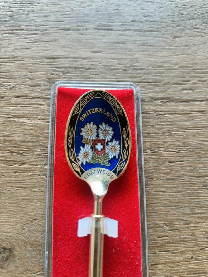 Verzamellepeltje Zwitserland Edelweiss, Antiek en Kunst, Antiek | Bestek, Ophalen of Verzenden