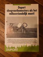 tractor folder Duport sleepvoetbemesters, Ophalen of Verzenden, Zo goed als nieuw