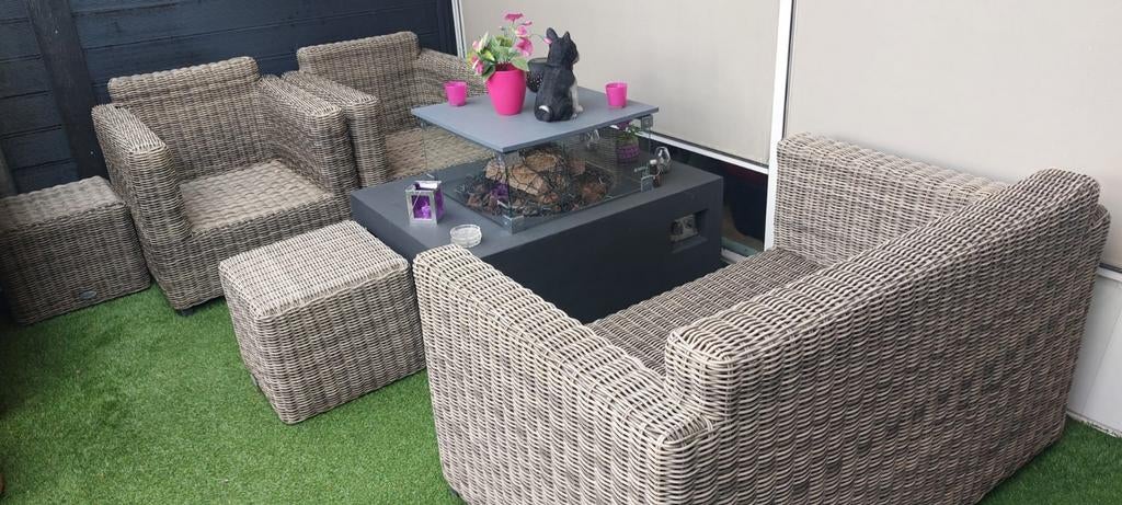 loungeset Brandon Casual Living, Tuin en Terras, Ophalen, Wicker, Bank