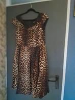 Topvintage Hell Bunny panterprint jurk maat 16/XL, Overige kleuren, Maat 46/48 (XL) of groter, Nieuw, Ophalen of Verzenden