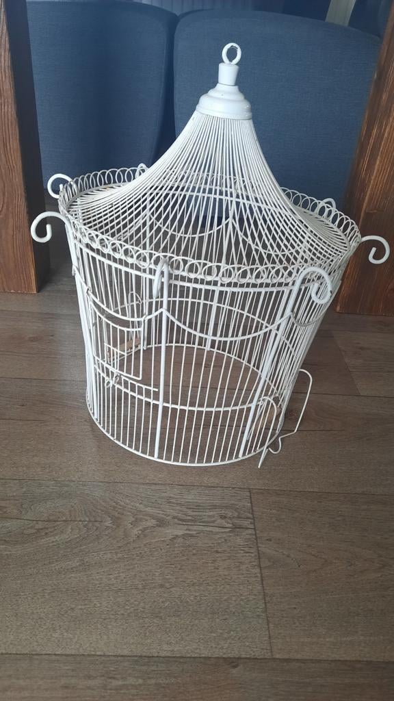 Decoratie Brocante kooi, Ophalen, Rond, Riet