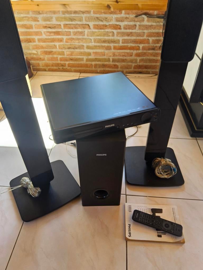 Philips Home Theater System HTS3377 met DVD-speler, Audio, Tv en Foto, Home Cinema-sets, Philips, 70 watt of meer, Ophalen of Verzenden