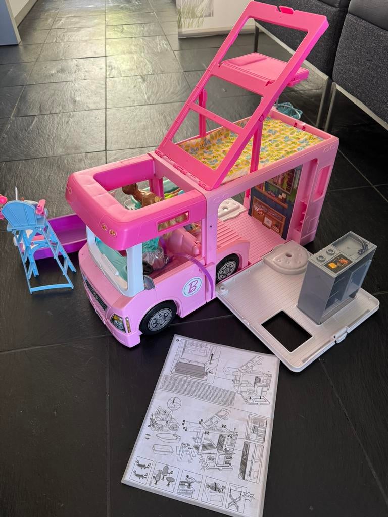 Barbie camper, Ophalen, Zo goed als nieuw