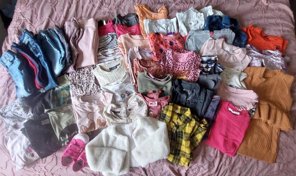 Kledingpakket meisjes winter, Ophalen, Gebruikt, Maat 92