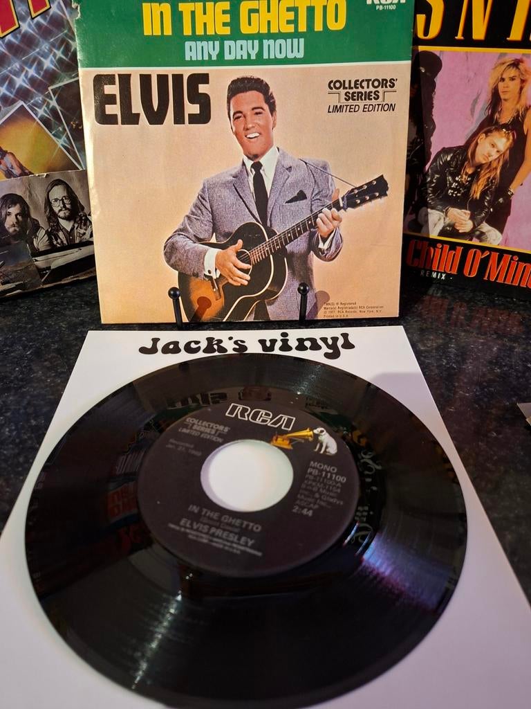 Elvis Presley - In The Ghetto / Any Day Now 1977, Ophalen of Verzenden, Gebruikt, Overige formaten
