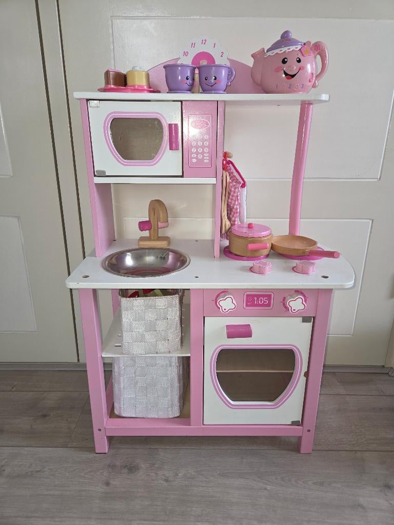 Speelkeuken, Kinderen en Baby's, Speelgoed | Speelkeukens, Ophalen, Gebruikt, Hout, Speelkeuken