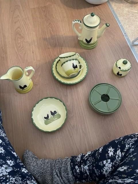 Servies Kip en Haan, Huis en Inrichting, Ophalen, Gebruikt, Keramiek, Overige stijlen