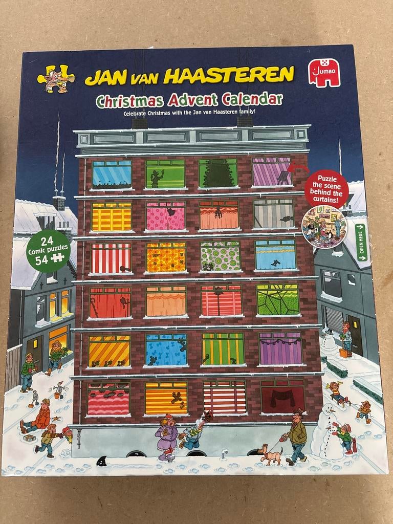 Jan van Haasteren adventskalender, Ophalen, Minder dan 500 stukjes, Gebruikt, Legpuzzel