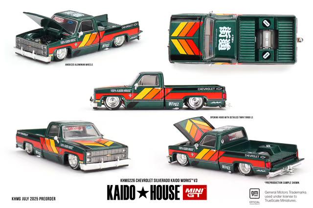 Mini GT kaido house chevrolet silverado, Ophalen of Verzenden, Zo goed als nieuw, Auto