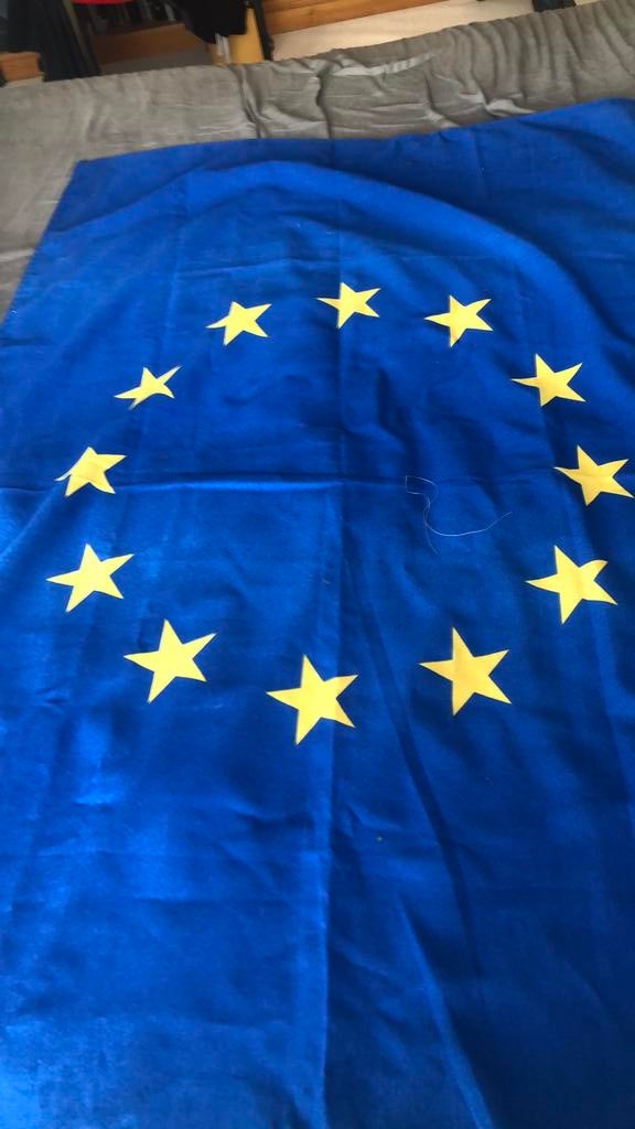 Europa vlag 90 bij 145, Diversen, Vlaggen en Wimpels, Ophalen, Zo goed als nieuw