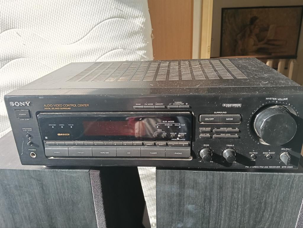 Sony Radio Versterker / Receiver STR-DE595, Gebruikt, Ophalen of Verzenden, 60 tot 120 watt, Sony
