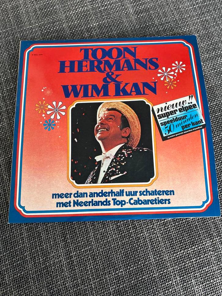 Toon Hermans & Wim Kan - Superelpee Dubbel LP, Cd's en Dvd's, Vinyl | Overige Vinyl, Gebruikt, 12 inch, Ophalen