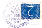 939303 Apeldoorn Berg en Bos 1948 Gelopen met postzegel, Ophalen of Verzenden, 1940 tot 1960, Gelopen, Gelderland