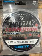 25 x 150m rol shimano trout nylon 16,5/00 en 2,85 kilo japan, Japan, Shimano, Nieuw, Ophalen of Verzenden