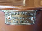 Antieke koperen bus of trommel uit Engeland 34,3 cm. 1900., Antiek en Kunst, Antiek | Koper en Brons, Ophalen of Verzenden, Koper