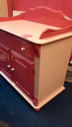 Commode gerestyled roze hoogglans ophalen in Ouddorp, 90 tot 105 cm, 50 tot 70 cm, Opstaande rand, Gebruikt