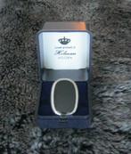 Prachtige zilveren ring met echte diepzwarte Onyx edelsteen., Ophalen of Verzenden, Zo goed als nieuw, 17 tot 18, Dame of Heer