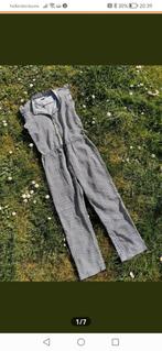 Meisjes jumpsuit Indian Blue jeans mt140 zwart/zachtgeel, Ophalen of Verzenden, Zo goed als nieuw, Meisje