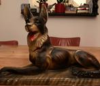 Duitse herder gipsen beeld 40/30 cm, Ophalen of Verzenden, Gebruikt, Dier