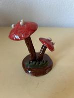handgemaakte keramische paddenstoelen 9,5cm, Ophalen of Verzenden, Zo goed als nieuw