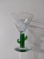4 Handgemaakte Cactus Cocktail Glazen - Jaren '60/'70, Ophalen of Verzenden