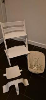 Stokke Tripp Trapp Wit Complete Set Goede Staat, Kinderen en Baby's, Kinderstoelen, Ophalen, Gebruikt, Meegroeistoel, Stoelverkleiner