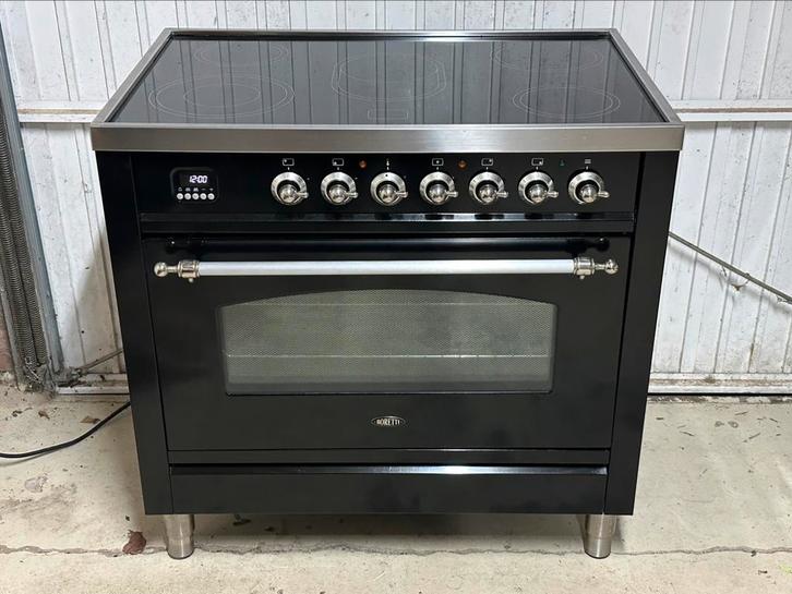 Boretti fornuis elektrisch, nieuw type met 300 graden oven!, Witgoed en Apparatuur, Kookplaten, Zo goed als nieuw, Vrijstaand