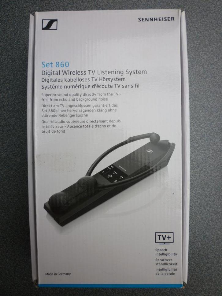 ZGAN Sennheiser SET 860 draadloze headset TV koptelefoon, Audio, Tv en Foto, Koptelefoons, Zo goed als nieuw, Op oor (supra aural)