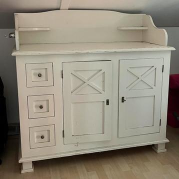 Stijlvolle massief houten witte commode voor kinderkamer beschikbaar voor biedingen