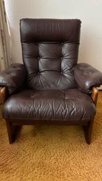 Vintage Lederen Fauteuil Sven Ellekaer voor Coja Culemborg, Ophalen, Gebruikt, Leer, 75 tot 100 cm