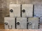 Stoere vintage metalen catering boxen van KLM! nog 3 te koop, Ophalen of Verzenden, Gebruikt, Overige typen
