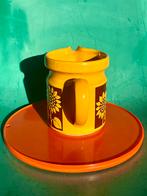 Vintage keramiek okergele karaf kan Waechtersbach W.Germany, Ophalen of Verzenden