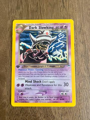 Dark Slowking 20/105 Neo Destiny 1st Edition - NM beschikbaar voor biedingen
