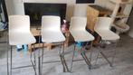 4 mooie barkrukken, Huis en Inrichting, Barkrukken, Ophalen, Gebruikt, Met voetsteun, 90 cm of meer