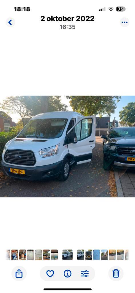 Ford Transit  contract overname 350 L2h2 Tdci 130pk 2018 Wit, Auto's, Bestelauto's, Particulier, Ford, Diesel, Handgeschakeld