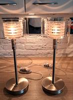 Glazen lampen, Huis en Inrichting, Lampen | Tafellampen, Ophalen, Zo goed als nieuw, Modern, Minder dan 50 cm